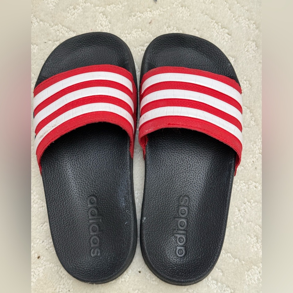 VGUC Adidas size 13 slides